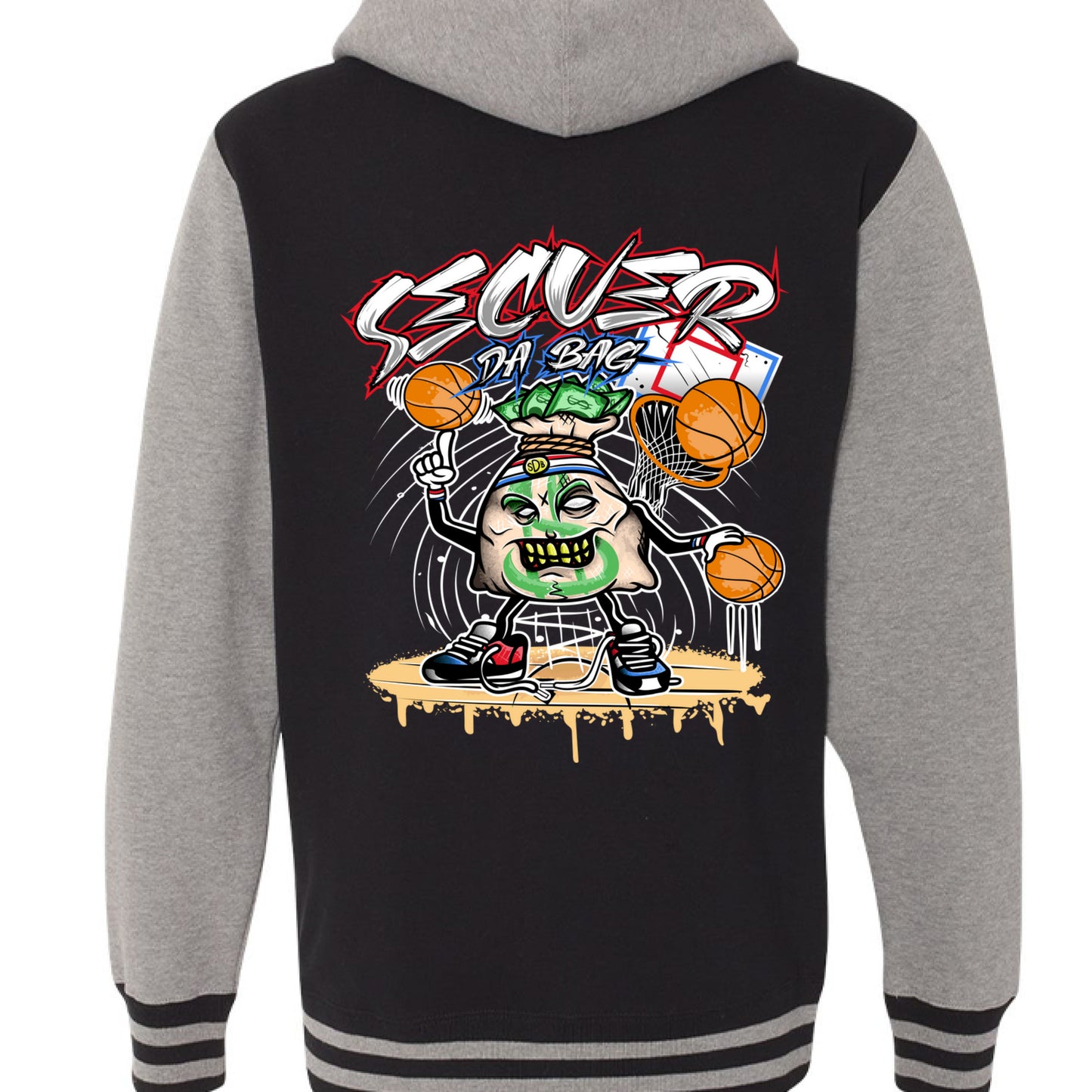 Black/ Gunmetal Heather - BACK