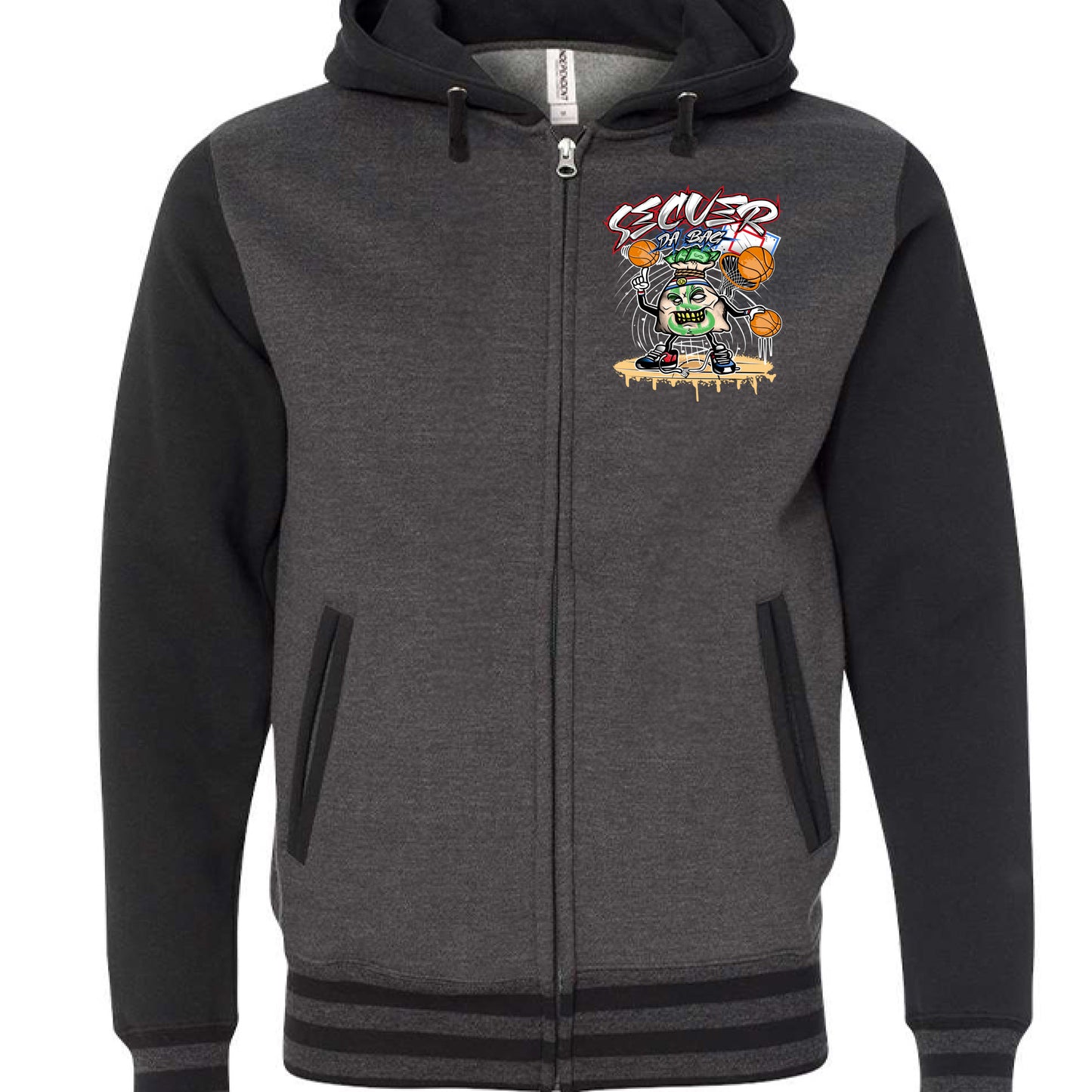 Charcoal Heather/ Black - FRONT