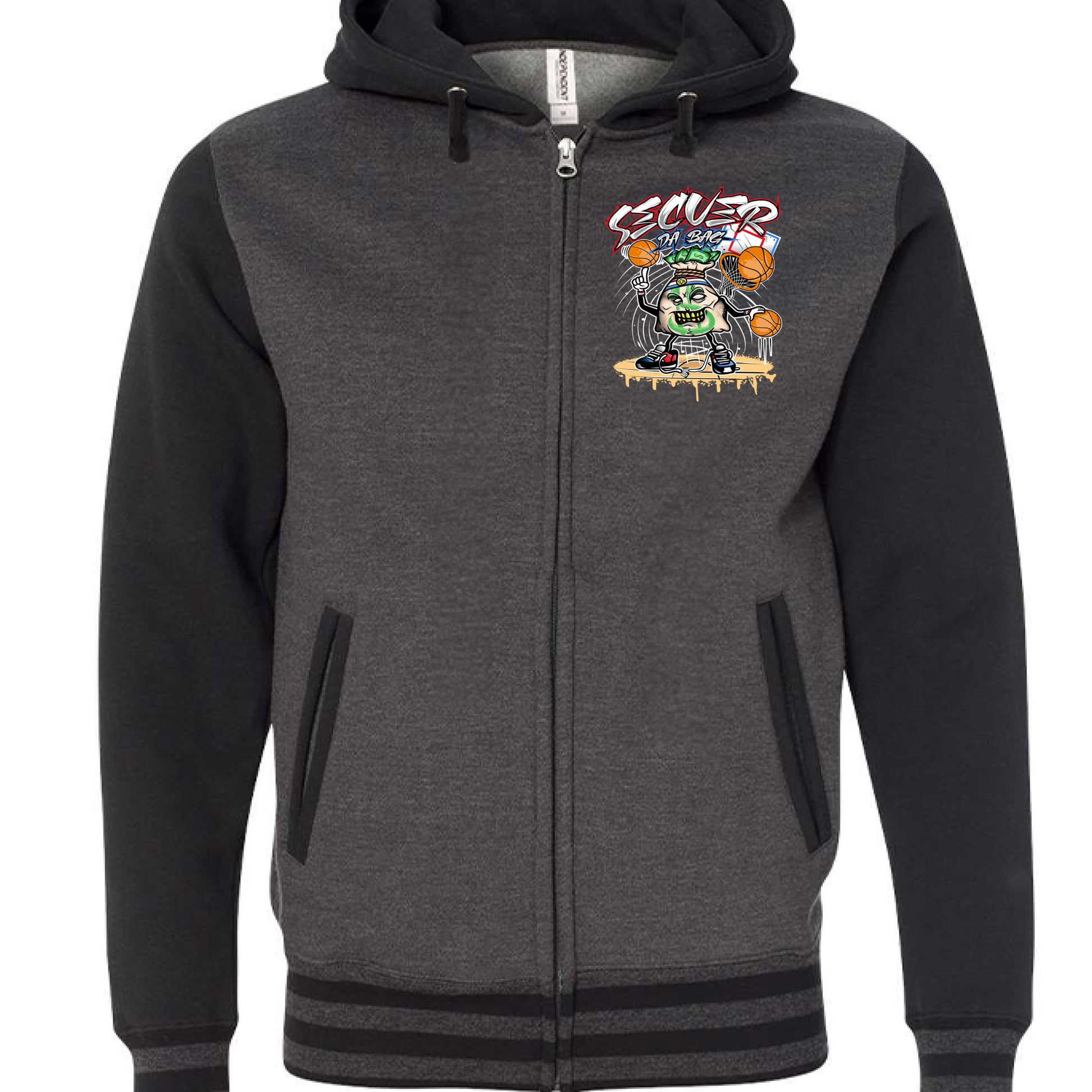 Charcoal Heather/ Black - FRONT